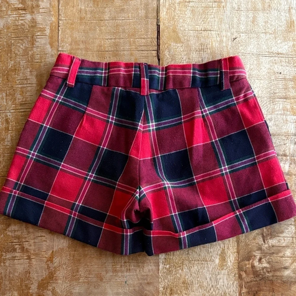 Mayoral Girls Plaid Shorts size 4